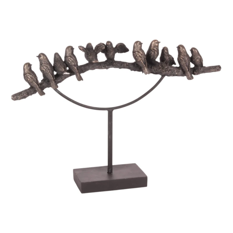 Tierfigur Vögel – Gold – 30 cm