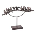 Dierenbeeld vogels - goud - 30 cm