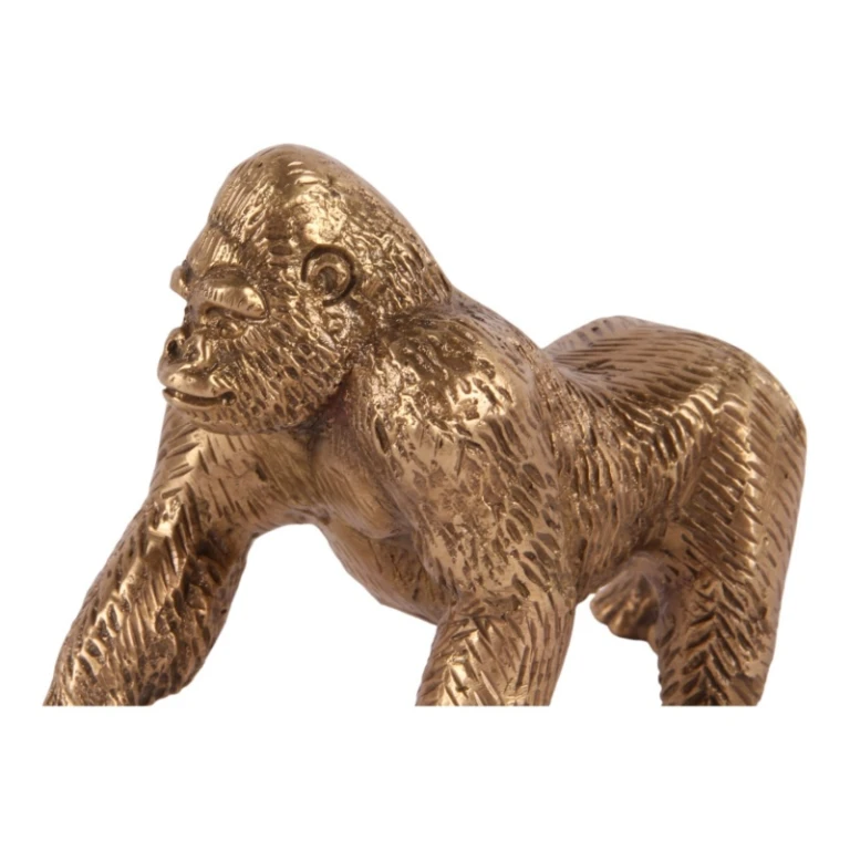 Gorilla-Statue – Messing – 11,5 cm