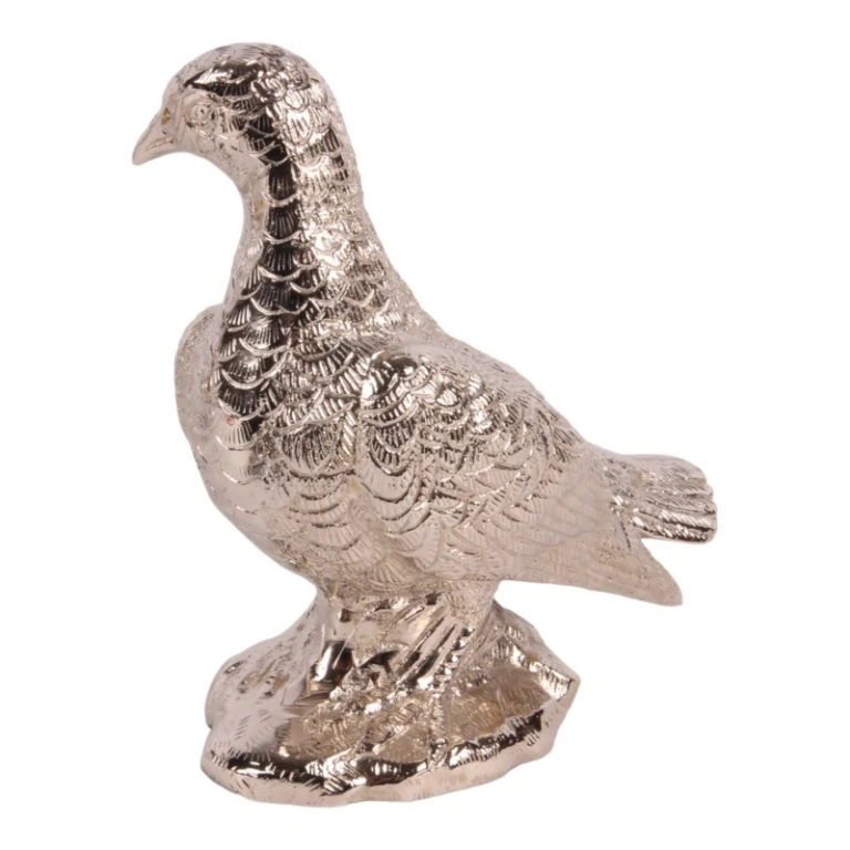 Taube Messing – Silber – 15 cm