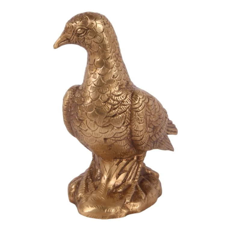 Taube Messing - Gold - 15 cm