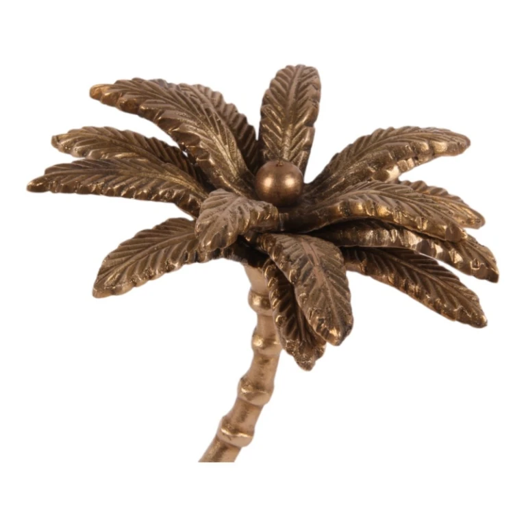 Dekorative Palme - Gold - 23,5 cm - Messing