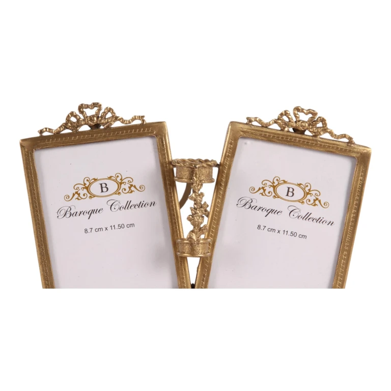 Fotocollage-Rahmen – 9 × 12 cm – Gold – Messing – Hochkant