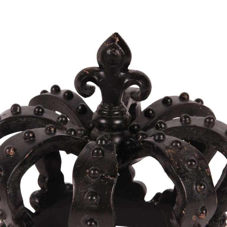 Dekorative Krone – Schwarz – 13,2 cm – Kunstharz