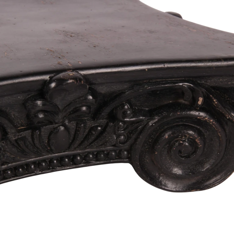 Dekorationssockel 21 cm – schwarz – Kunstharz