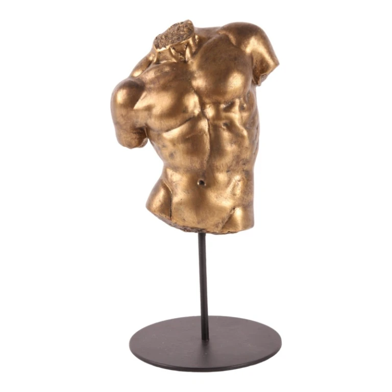 Büste Mann – Gold – 26 cm