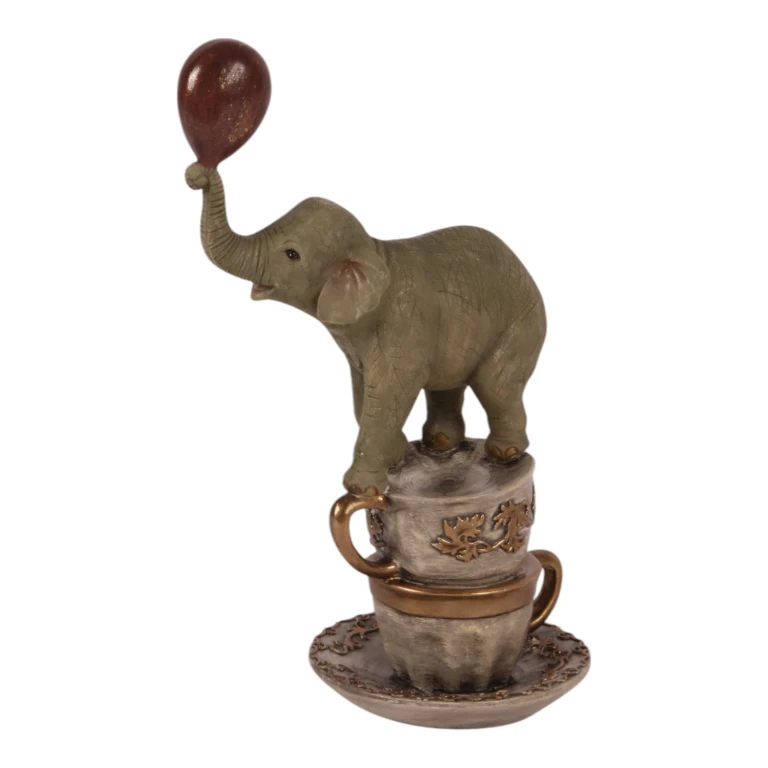 Elefantenfigur - braun - 20 cm