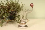 Olifant beeldje - bruin - 20 cm