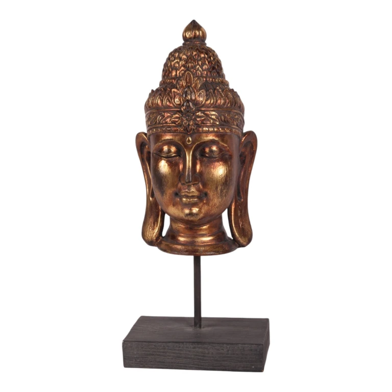 Buddha-Büste – Gold – 36,5 cm