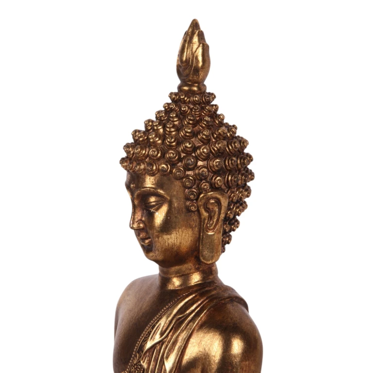 Buddha-Statue – Gold – 33 cm – Kunstharz