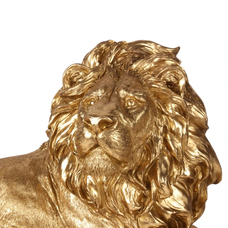 Löwenfigur – Gold – 80 cm
