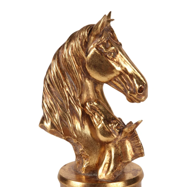 Pferdeköpfe Gold - 26,5 cm - 1 Stück