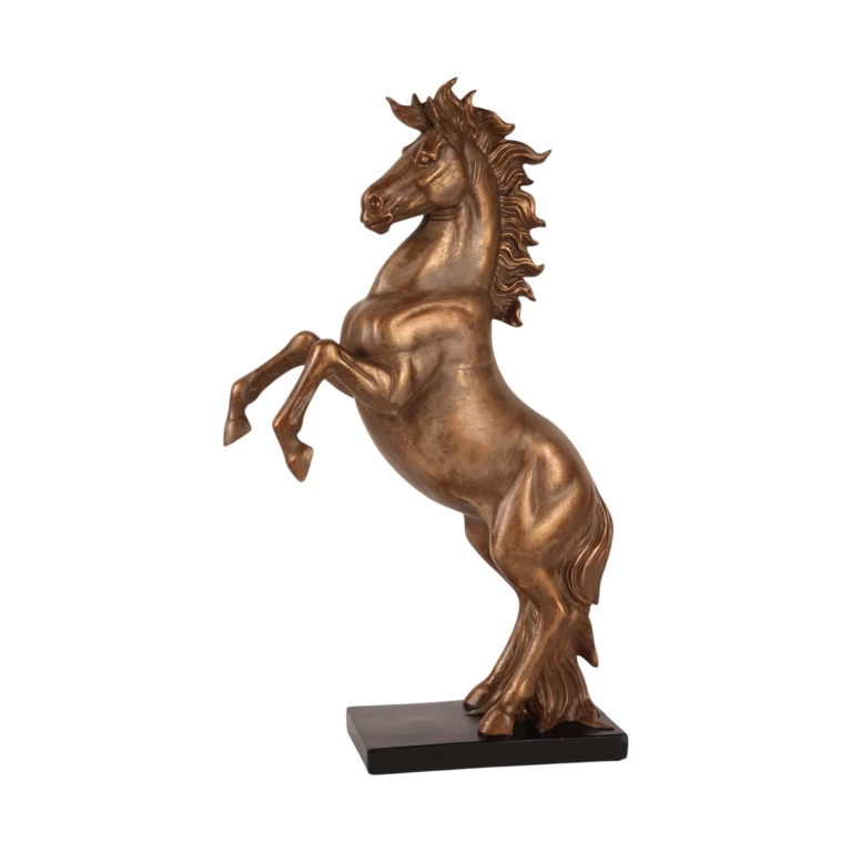 Pferdefigur bronzefarben – 43,5 cm