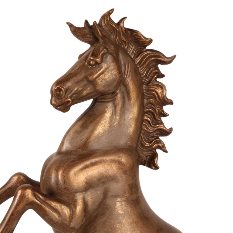 Pferdefigur bronzefarben – 43,5 cm