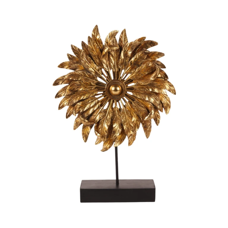 Ornament Feder - Gold - 36,5 cm - Kunstharz
