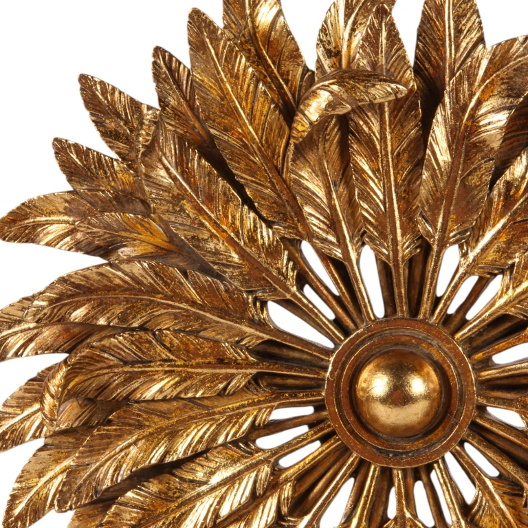 Ornament Feder - Gold - 36,5 cm - Kunstharz