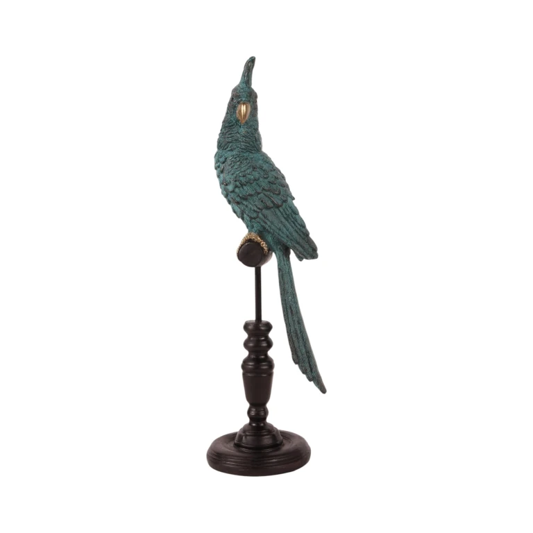 Papagei auf Stab – Blau – 35 cm – 1 Stück