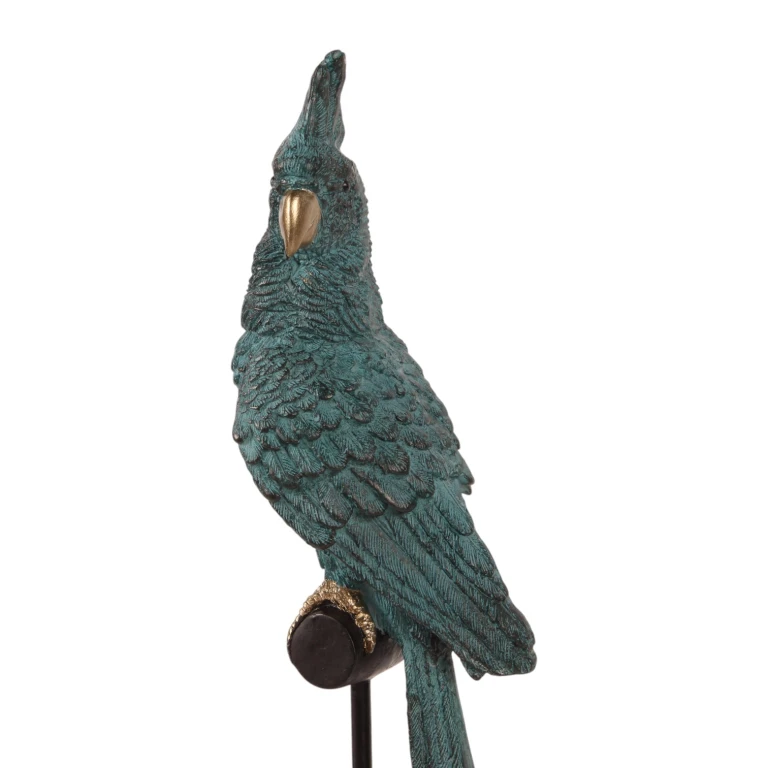 Papagei auf Stab – Blau – 35 cm – 1 Stück