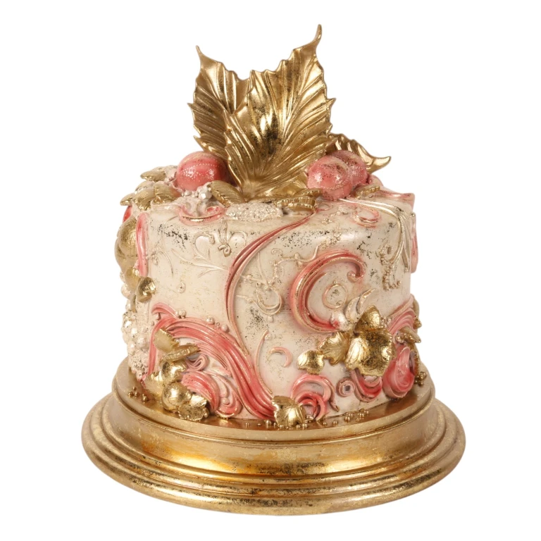 Dekorationskuchen – rosa – 31 cm – Kunstharz