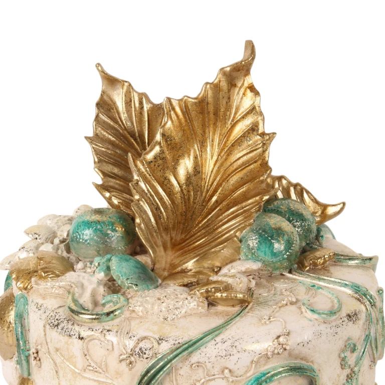 Dekoratortorte - blau - 31 cm - Kunstharz