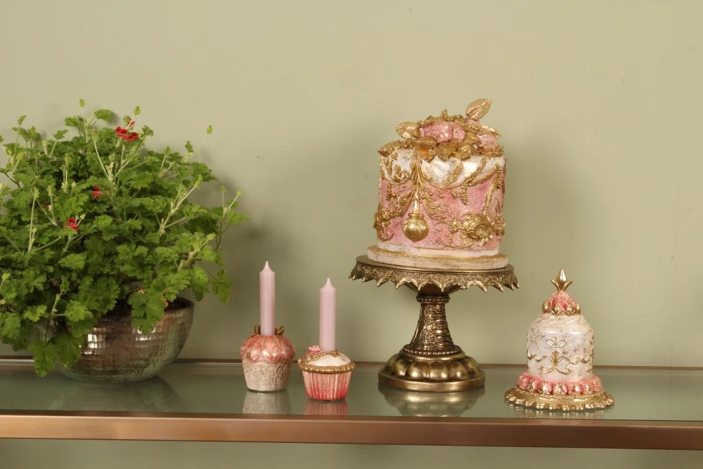 Dekoratortorte – rosa – 24 cm – Kunstharz