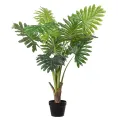 Kunstpflanze Philodendron Selloum – grün – 100 cm – 1 Stück