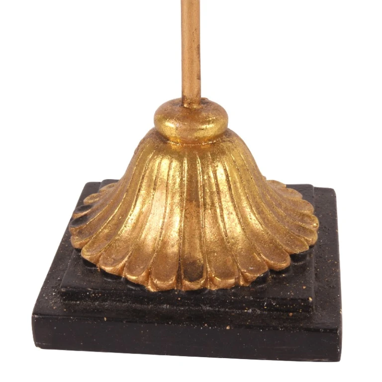 Dekorationsmaske auf Sockel – Gold – 28 cm – Kunstharz