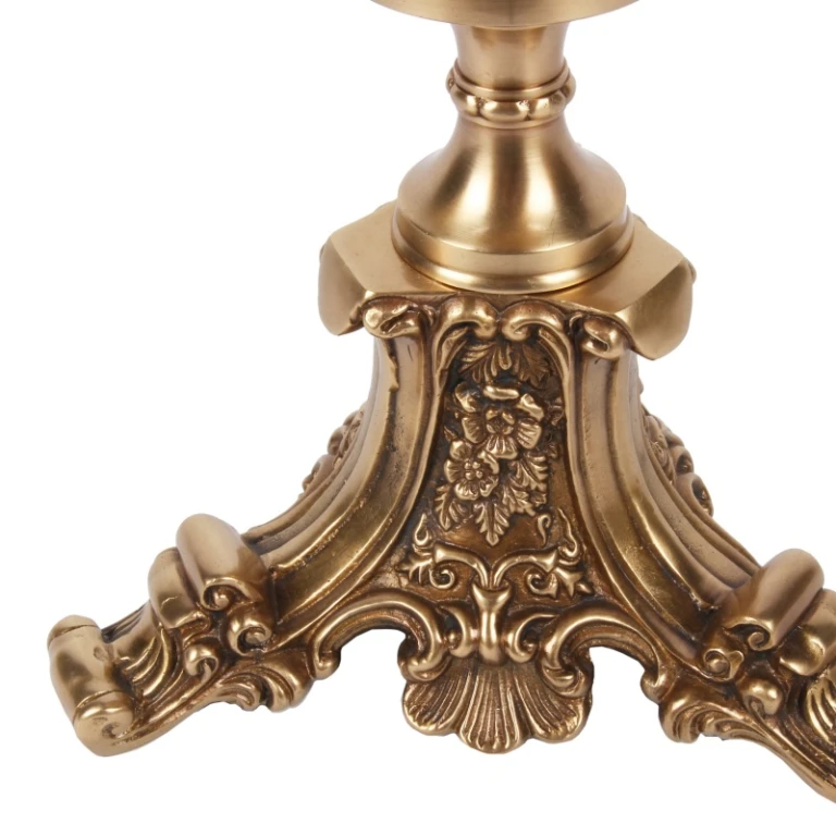 Windlicht Vanna – 57 cm – Gold – Messing und Glas