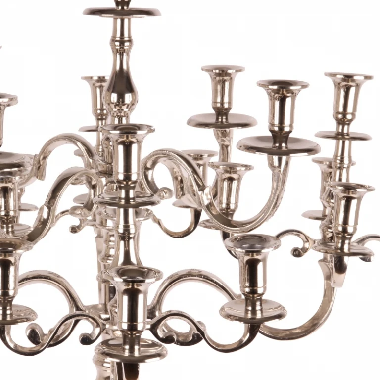Kandelaber - 25 Arme - 100 cm - silber - Aluminium