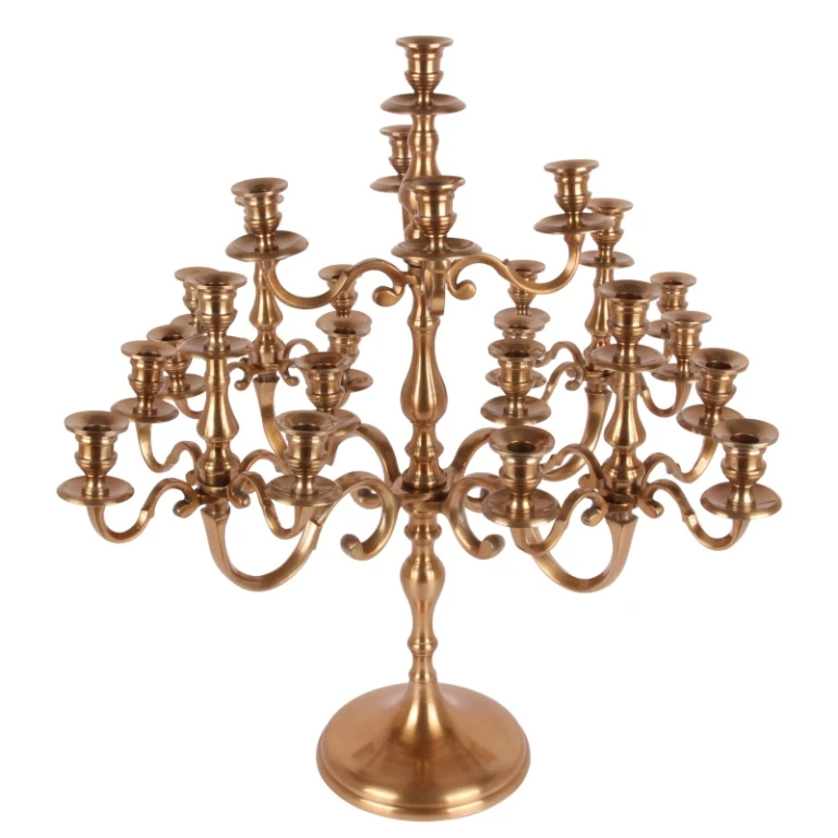 Kerzenständer Mujeeb - 70 cm - gold - Aluminium