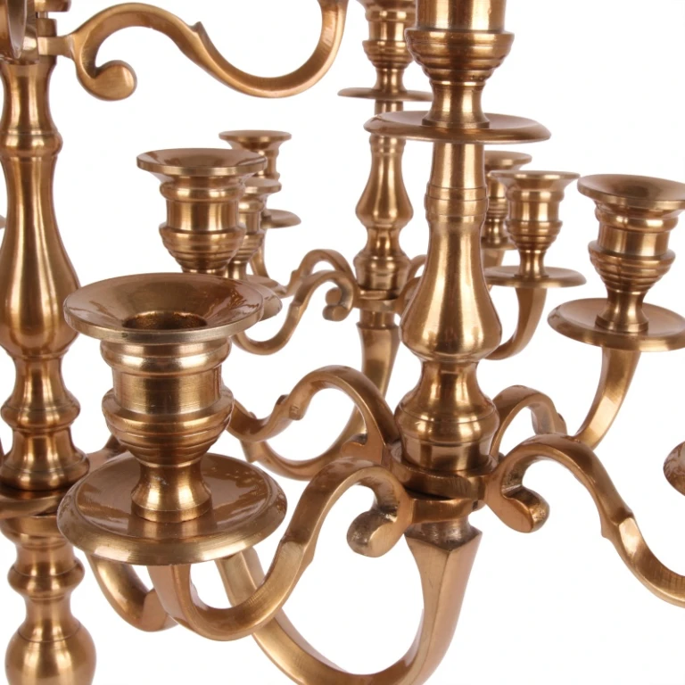 Kerzenständer Mujeeb - 70 cm - gold - Aluminium