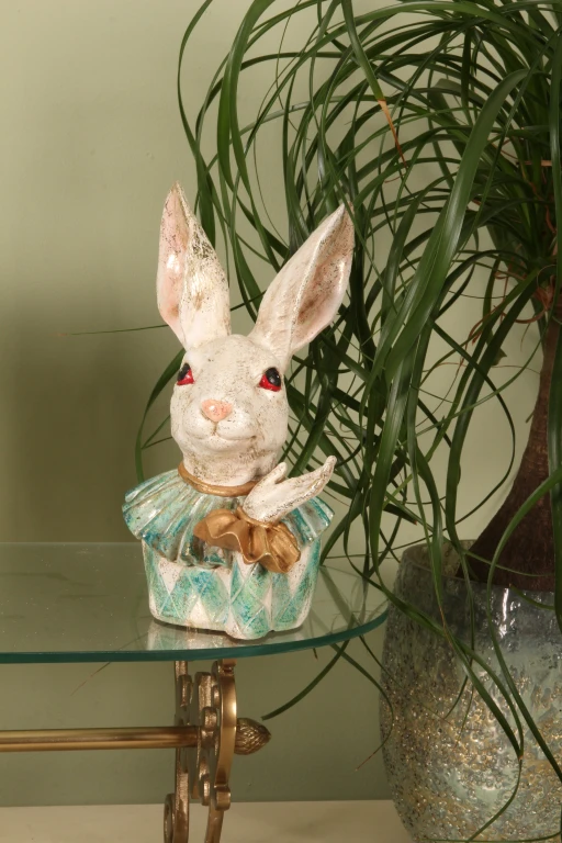 Hasenbüste – gemischte Farben – 24 cm