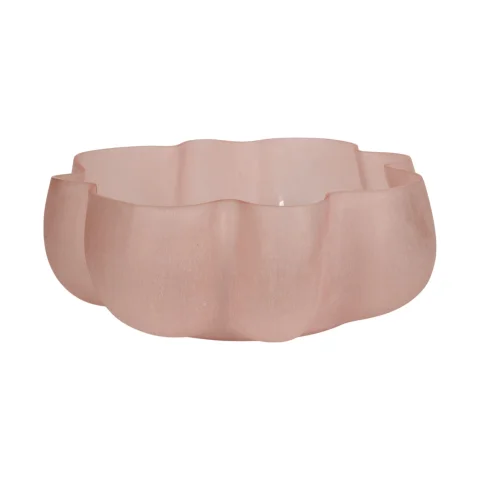 Schaal Lotus 40 cm - Roze - Glas