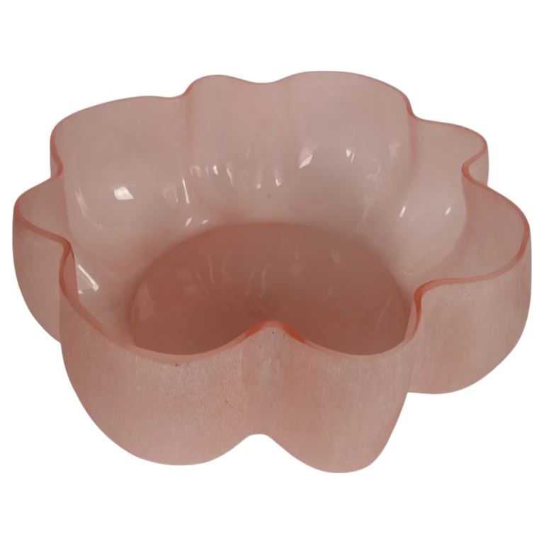Dekorationsschale Lotus – rosa – Glas – 40 cm – 1 Stück