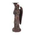 Kandelaar Engel 40 cm - Bruin Antiek - Resin