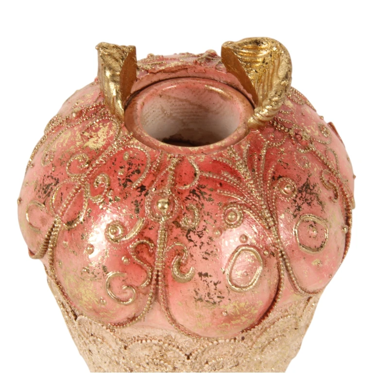 Kerzenständer Cake - 9 cm - rosa - Kunstharz