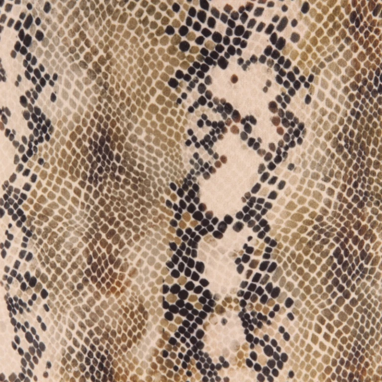 Lampshade Snake Print 13 cm - Grey - Fabric - 1 piece