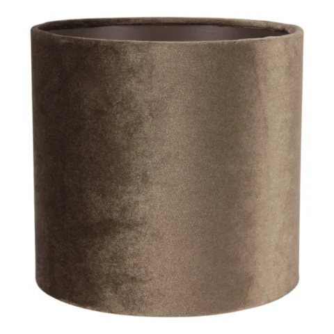 Lampenkap - cilinder - groen - stof - 20 cm
