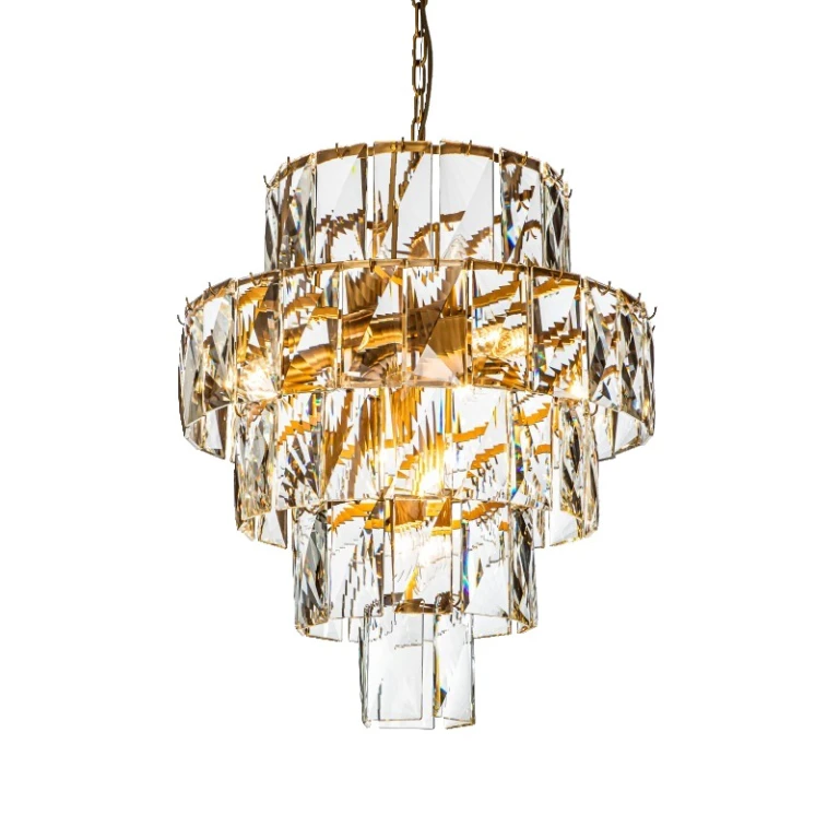 Dutch Style Kronleuchter Basilio - 60 cm - Gold - Glas