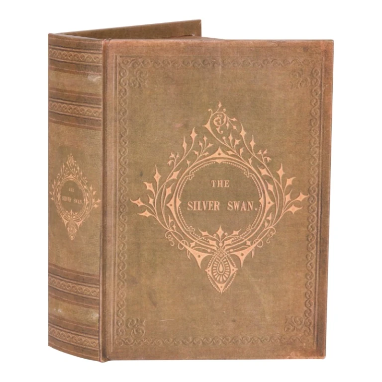 Aufbewahrungsbox in Buchform - 23 cm - grün - Kunstleder