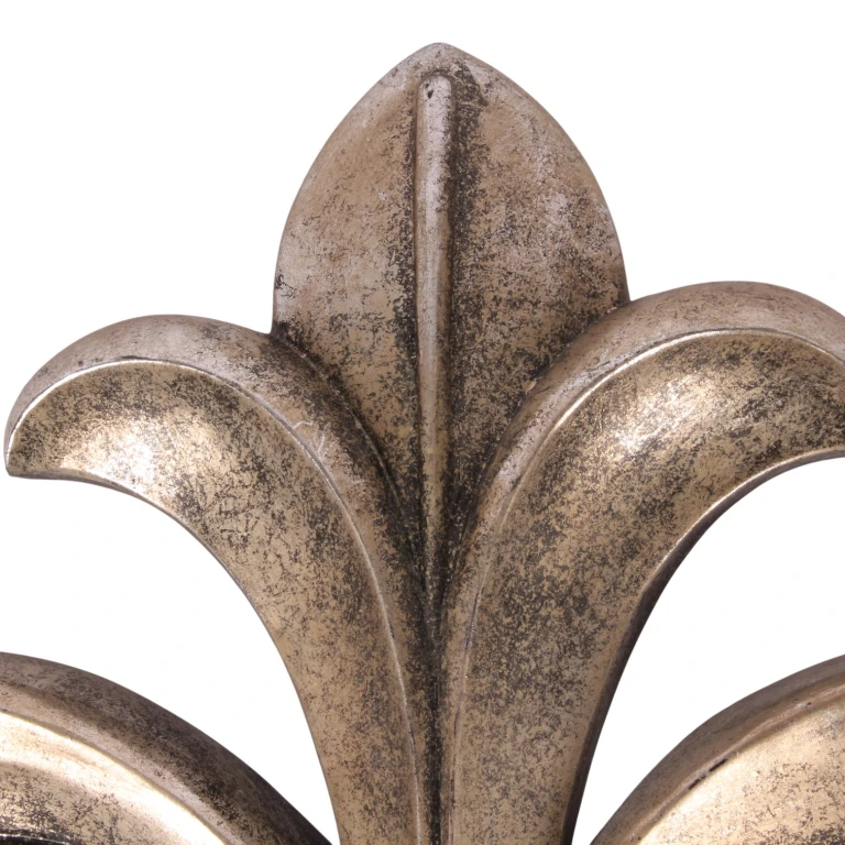 Wandornament - Silber - 46,5 cm - Kunstharz