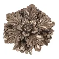 Wandornament Blume - Silber - 25,5 cm - Kunstharz