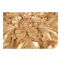 Wandornament Bloem - goud - 25,5 cm - kunsthars