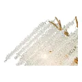 Kroonluchter Waterfall - goud - glas - 45 cm