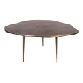Bijzettafel Bomenprint Aluminium - Goudbruin - 90 cm