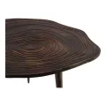 Bijzettafel Bomenprint Aluminium - Goudbruin - 60 cm