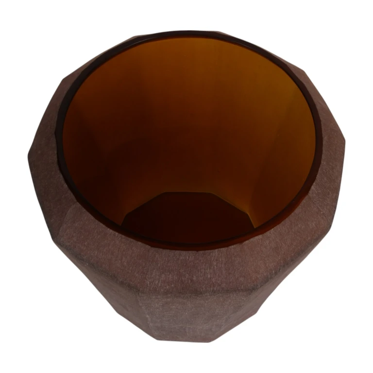 Diamond Vase - 29 cm - bernstein - Glas