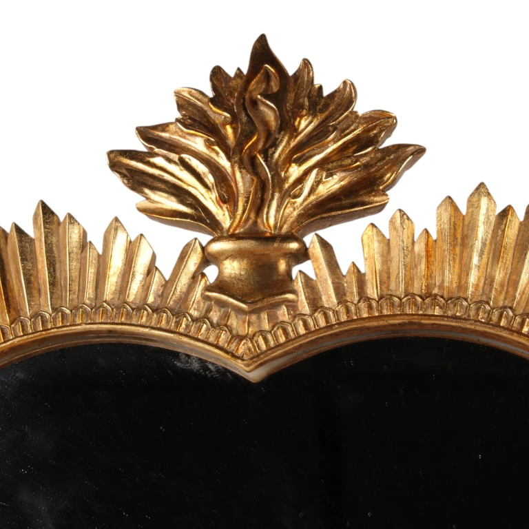 Wandspiegel hart - Gold - 39 cm - 1 Stück