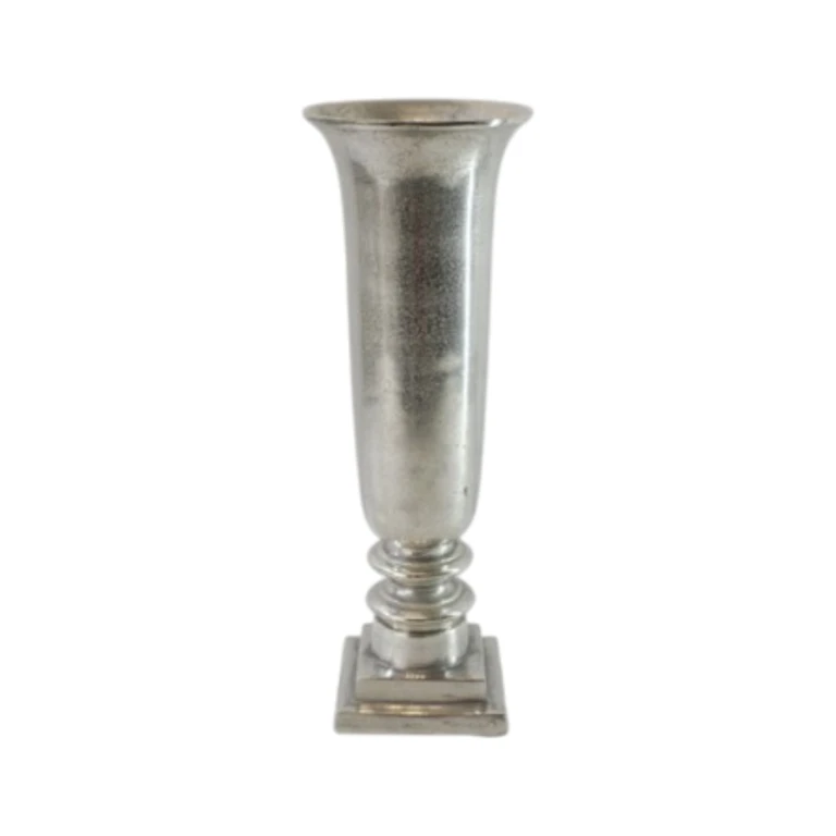 Vase - 61 cm - silber - Aluminium