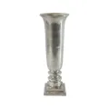 Vase - 61 cm - silber - Aluminium